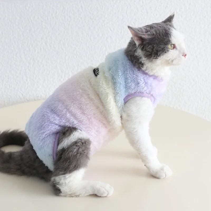 Plush Pet Bodysuit — Leopard & Pastel — product view 4