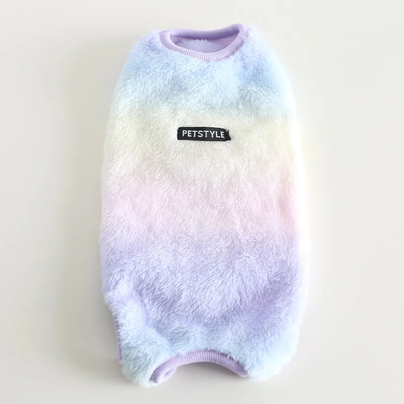 Plush Pet Bodysuit — Leopard & Pastel — product view 5