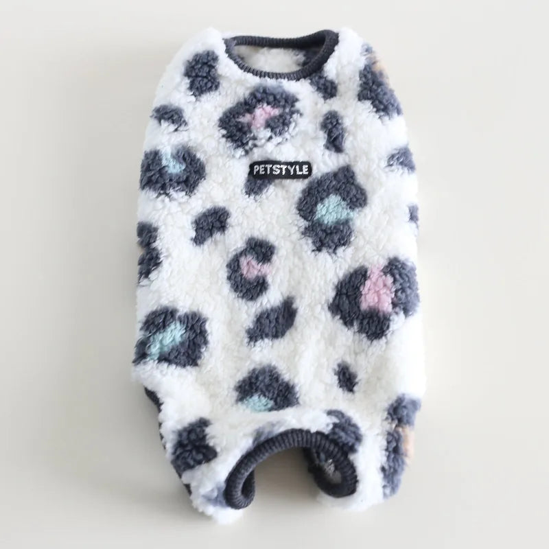 Plush Pet Bodysuit — Leopard & Pastel — product view 6