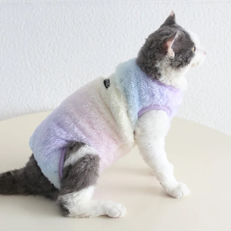 Plush Pet Bodysuit — Leopard & Pastel — product view 7