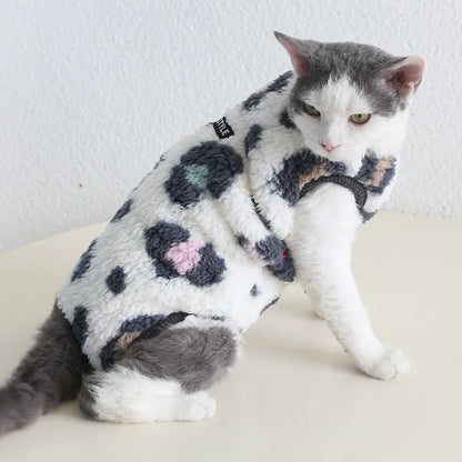 Plush Pet Bodysuit — Leopard & Pastel — product view 8