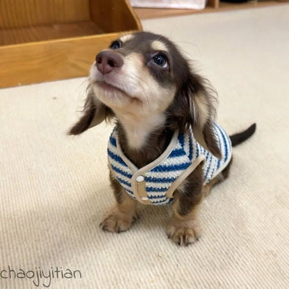 Striped Fleece Dog Vest — product view 6