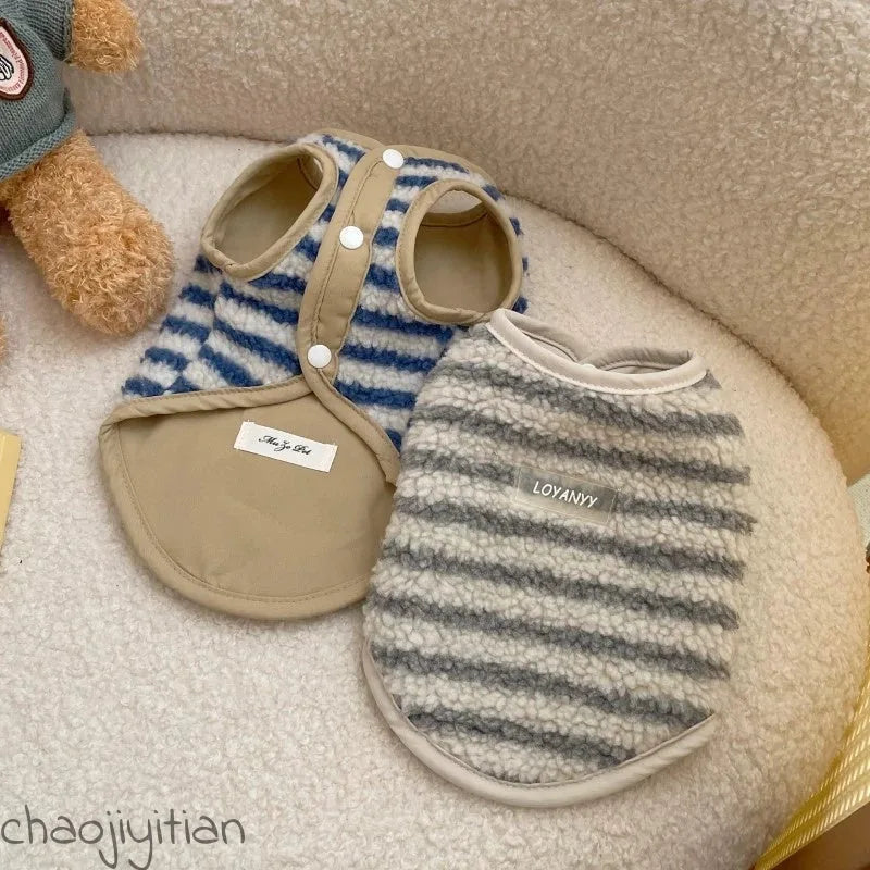Striped Fleece Dog Vest — product view 7