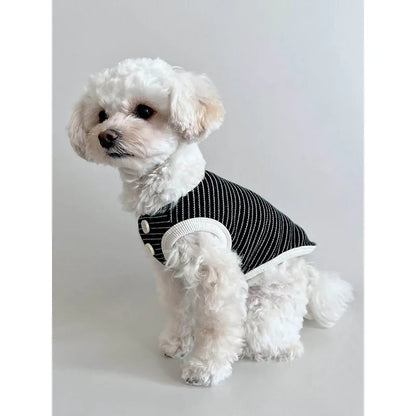 Fine-Stripe Dog Vest — product view 3