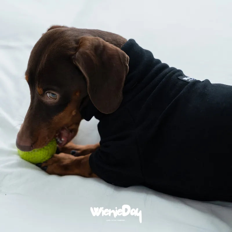 High-Neck Dachshund Onesie — product view 3