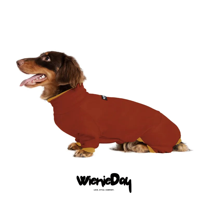 High-Neck Dachshund Onesie — product view 5