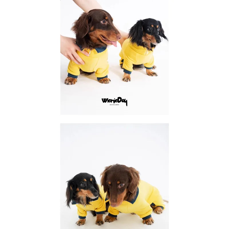 High-Neck Dachshund Onesie — product view 7