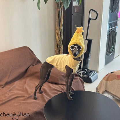 Yellow Dog Shirt, Star Hat & Glasses Set — product view 3