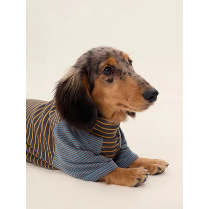 Colorblock Striped Dog Pajama Shirt — product view 2