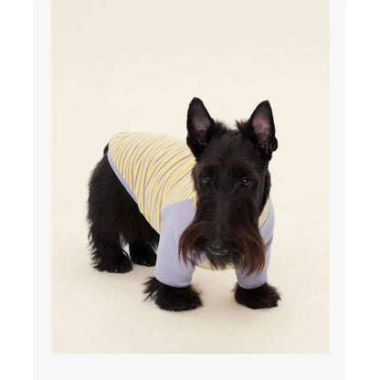 Colorblock Striped Dog Pajama Shirt — product view 11