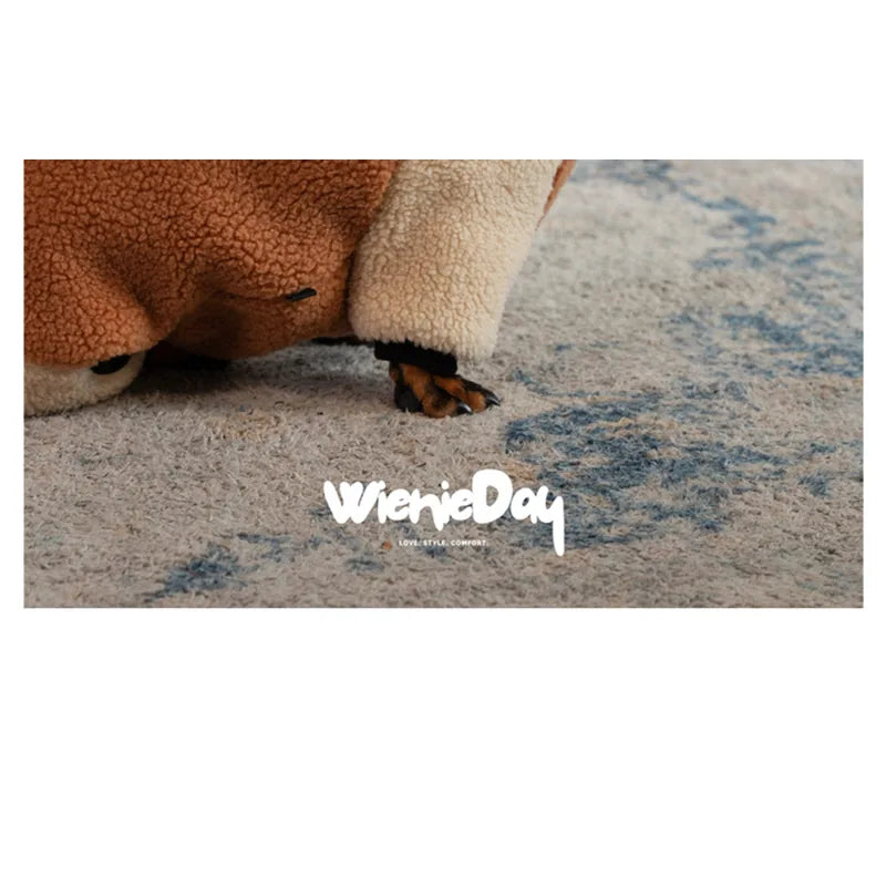 Colorblock Fleece Dachshund Onesie — product view 8
